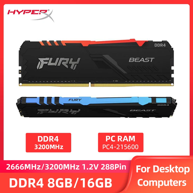 HyperX FURY RAM DDR4 - Vista principal