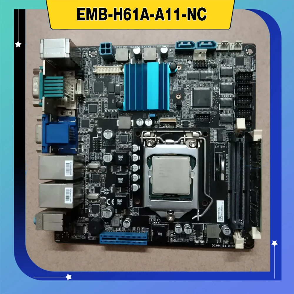 Placa base de control industrial H61 placa base EMB-H61A-A11-NC 17*17 - imagen 3