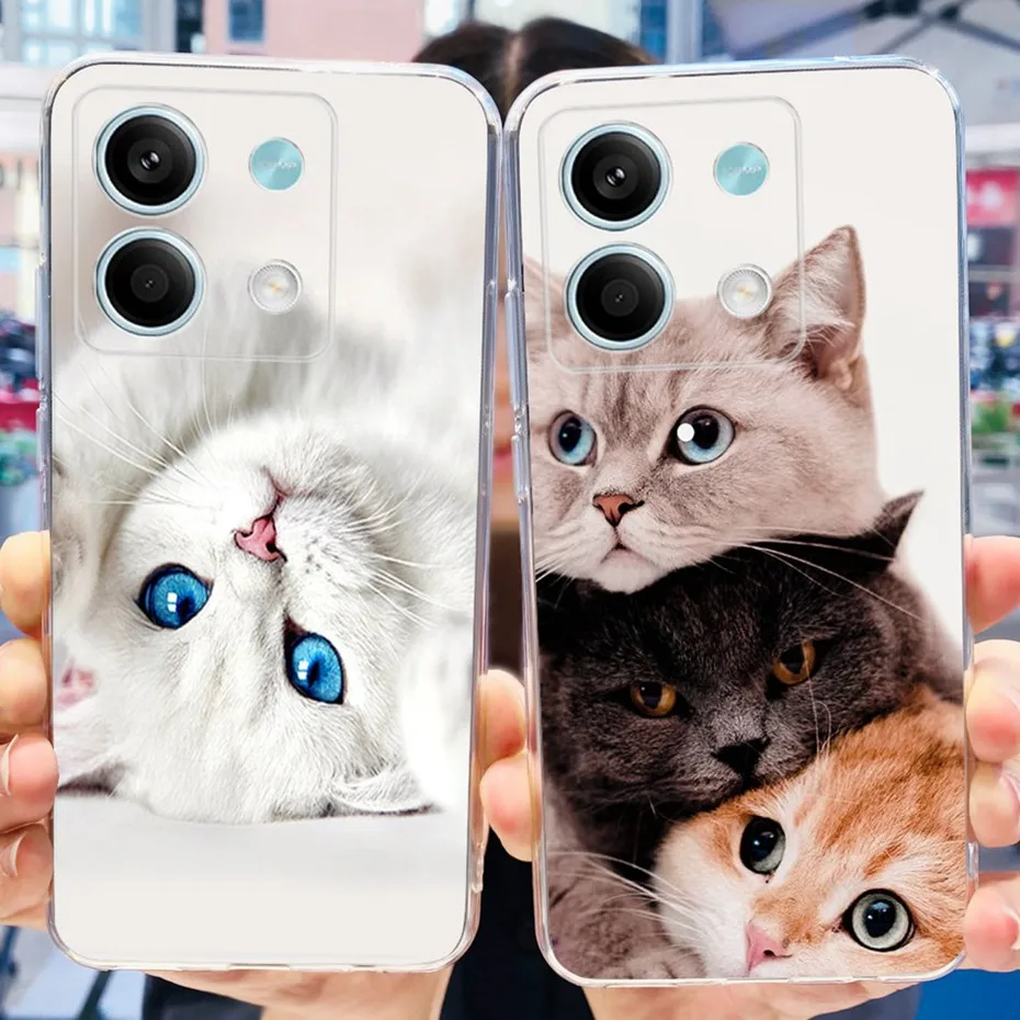 Funda para Xiaomi Redmi Note 13 4G, bonito parachoques pintado para teléfono Redmi Note 13 Pro 4G Note13 13Pro, funda trasera de silicona suave TPU - imagen 3