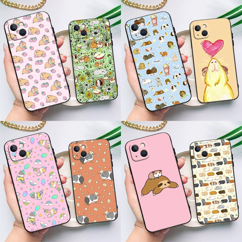 Funda bonita de conejillo de indias de dibujos animados para Samsung Galaxy M15 M35 M55 M33 M21 M31 M16 M36 M56 M53 M13 M12 M32 M52 M14 M34 M54