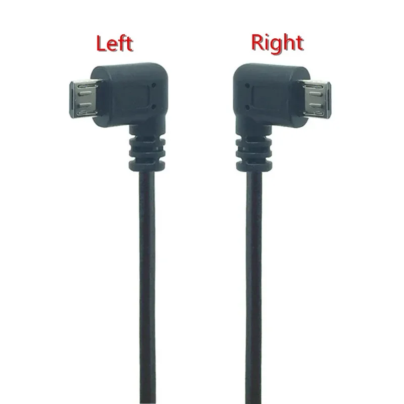 Espiral en espiral USB Micro macho a Micro USB hembra ángulo izquierdo derecho curva estiramiento resorte rizo Cable Flexible - imagen 3