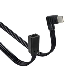Duttek Cable USB-C a Micro USB 90º Ángulo recto Antienredos