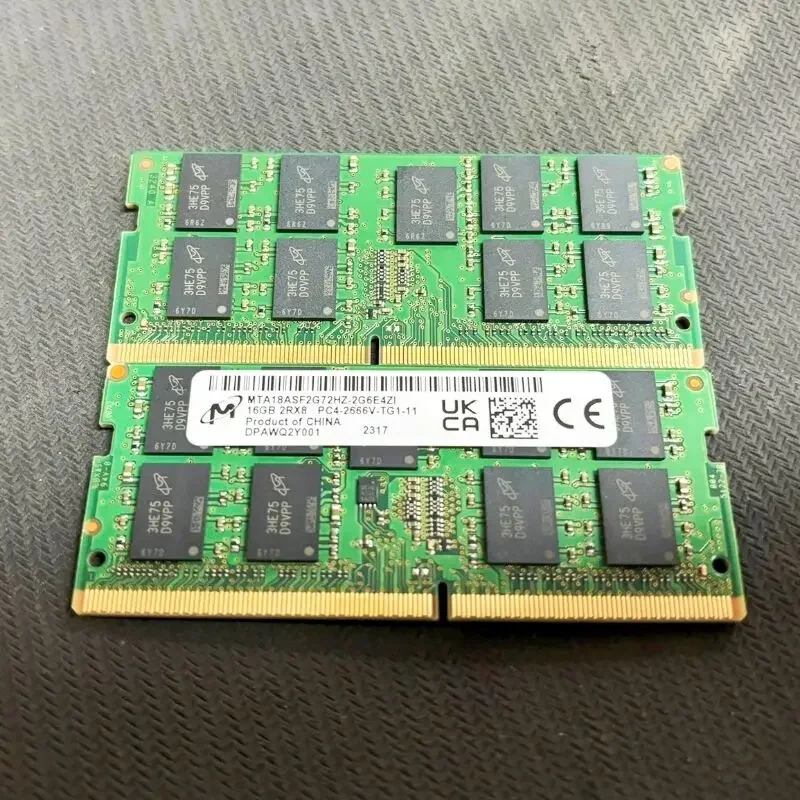 Micron Server ECC RAMs DDR4 16GB 2666MHz servidor memoria portátil ddr4 16GB 2Rx8 PC4-2666V ECC SODIMM servidor memoria de ordenador portátil 260pin - imagen 3