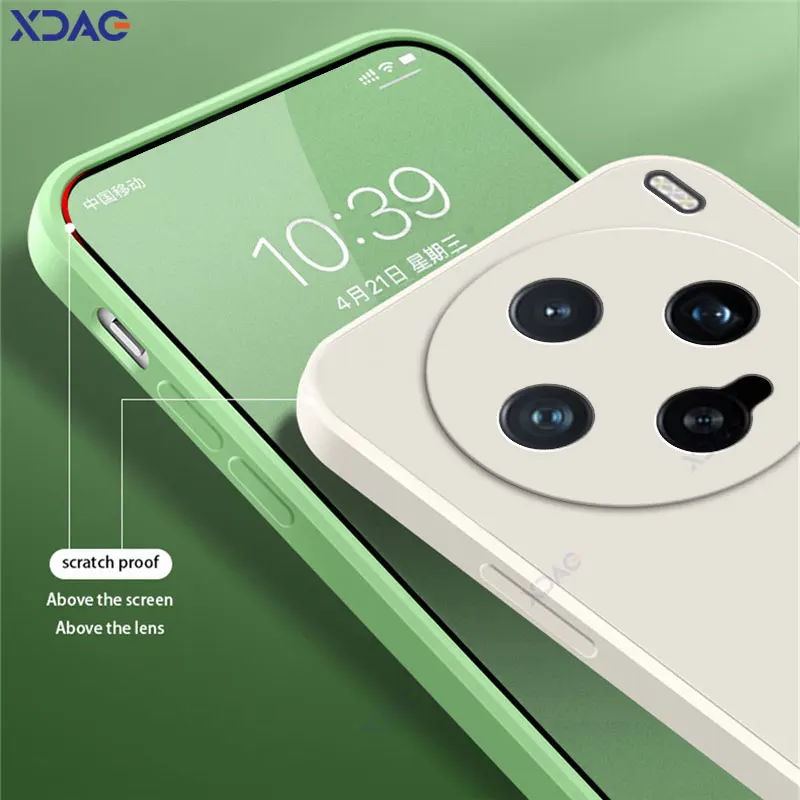 Funda de teléfono de silicona líquida cuadrada de lujo para VIVO X200 Pro Mini 5G 360 funda protectora suave a prueba de golpes VIVOX200Promini Bag - imagen 4