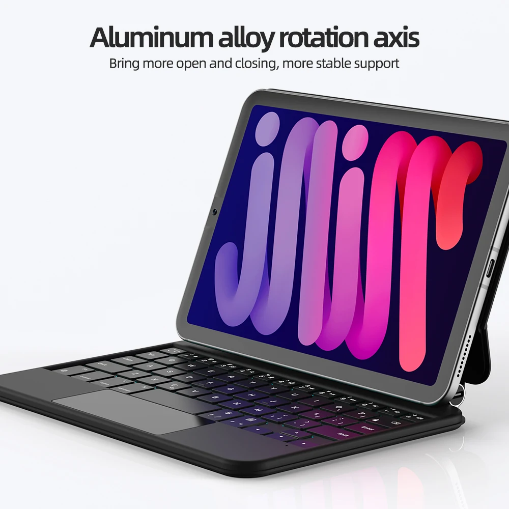 GOOJODOQ Funda Teclado iPad Mini 7 Magnética Soporte Trackpad - imagen 3