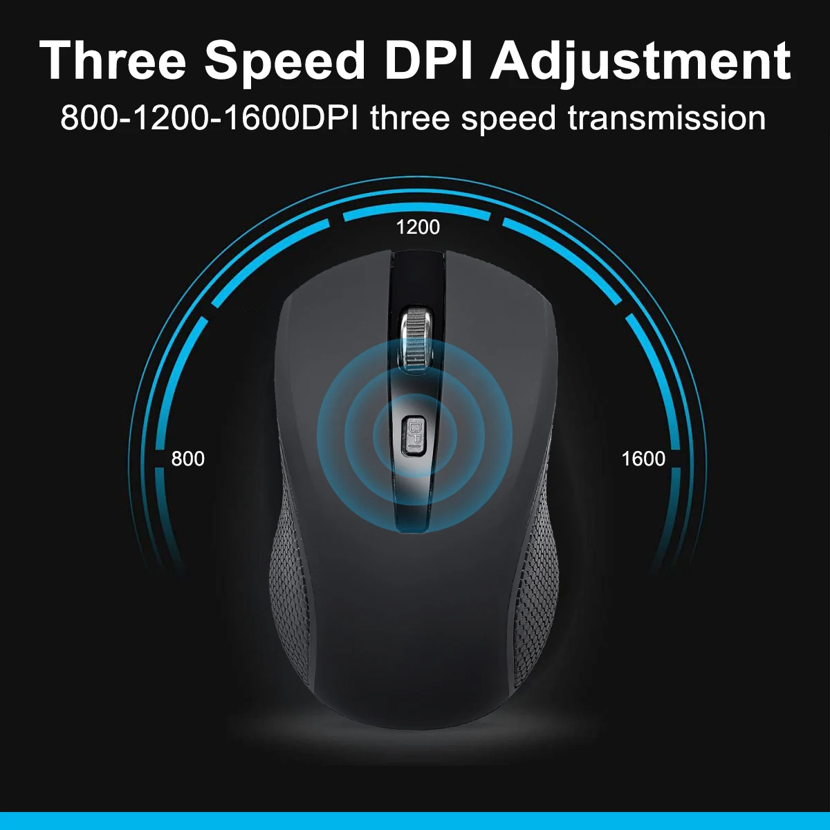 Ratón inalámbrico para Gamer, 2,4G, USB, inalámbrico, ergonómico, de 4 botones, para MacBook, tableta, Notebook, PC, accesorios para ordenador portátil - imagen 3