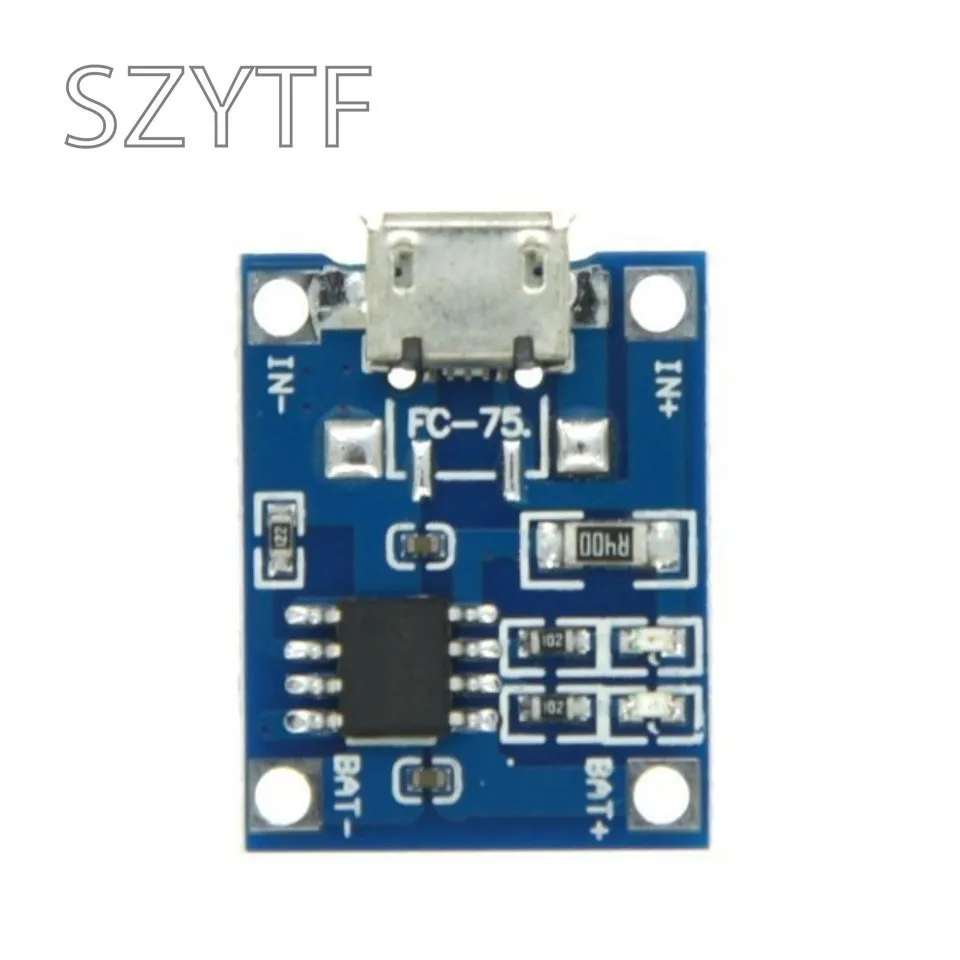 Módulo de cargador de batería de litio, placa de carga con protección, funciones duales, Micro USB tipo c, 5V, 1A, 18650, TP4056, 10 piezas - imagen 5