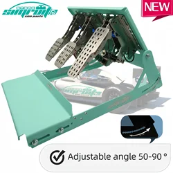 SimRuito Pedal Sim Racing para Cockpit Invertido, Inclinación Regulable