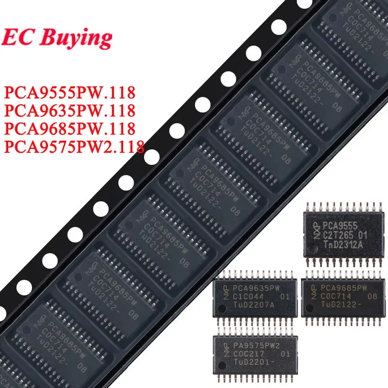 1-10 Uds PCA9685 PCA9685PW,118 PCA9635PW,118 PCA9575PW2 PCA9555 I2C 5V fuente de voltaje controlador LED Chip IC circuito integrado