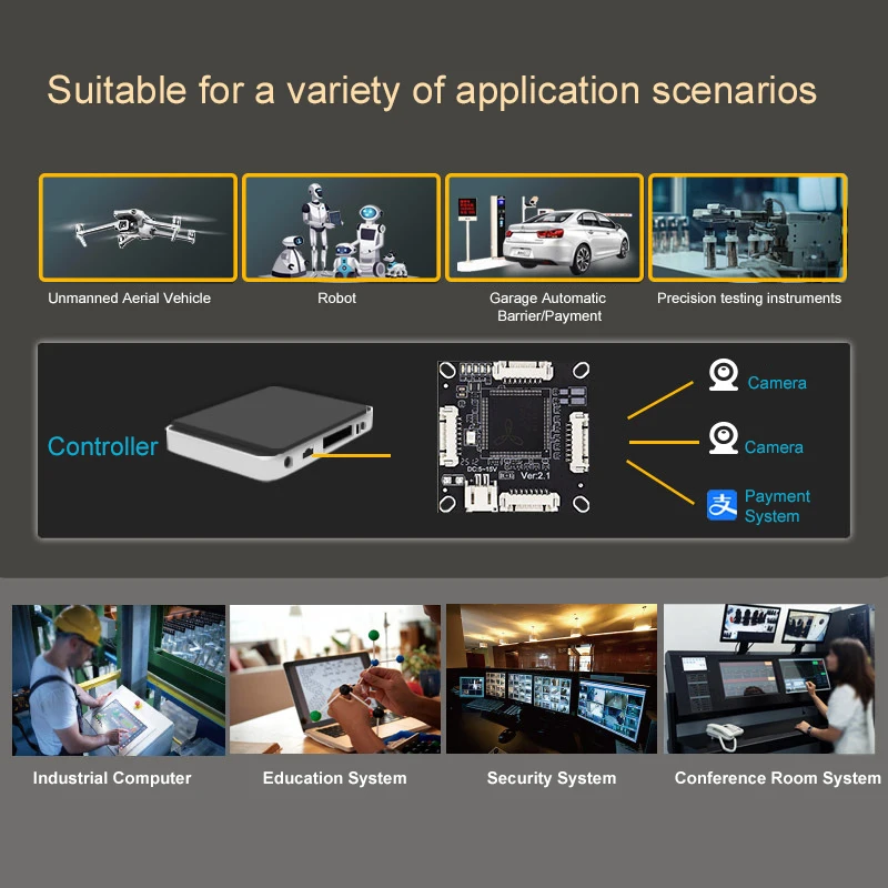 HICOMDATA Mini Switch Módulo PCBA Plug-and-Play Conmutador Gigabit de 4 puertos Placa base Fuente de alimentación de 5-15 V - imagen 3