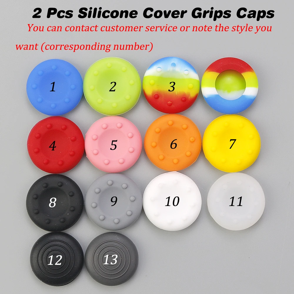 1 Juego de funda de silicona antideslizante para PS4 Pro con tapas de empuñaduras de pulgar para Play Station 4 Dualshock 4 Kit de controlador - imagen 5