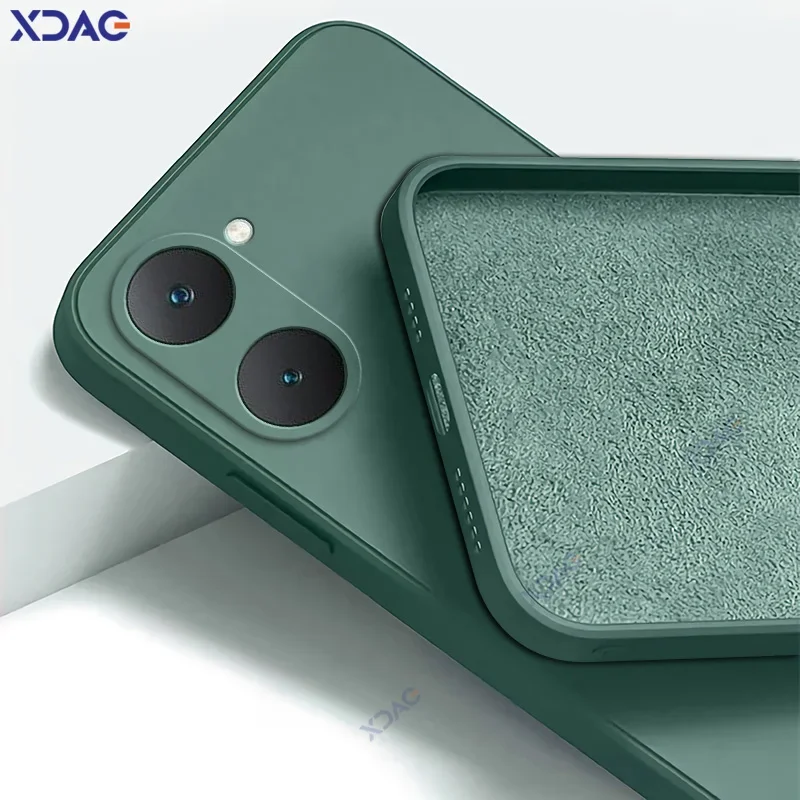 Funda de lujo de doble capa para teléfonos móviles VIVO Y18 Y18i Y18e Y18t protección completa de cámara VIVOY18 armadura cuadrada de silicona líquida - imagen 3