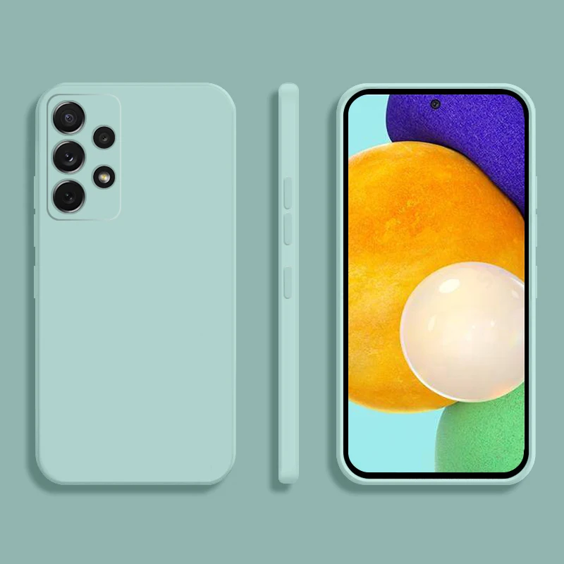 Nueva funda de teléfono de silicona líquida para Samsung Galaxy A71 A72 A04S A31 A32 A42 A50 A52 A21S A22 A23 A33 A53 A54 A73 5G - imagen 4