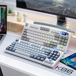 K86 Teclado mecánico inalámbrico 75 % español con Ñ y RGB