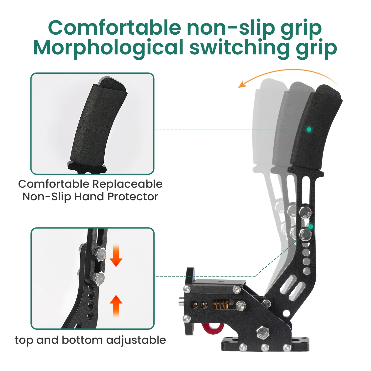 SIMSONN Racing Simulator Hall Freno de mano compatible con Logitech G29/G27/G25 PC USB Sensor de efecto Hall para juegos Simracing - imagen 3