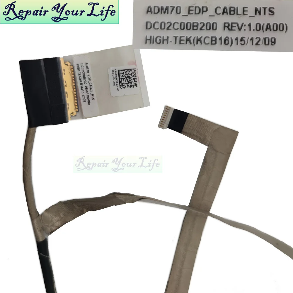 Cable de pantalla LCD para portátil TMN3T para Dell Latitude 5470 E5470 E5480 EDP Cables internos de pantalla flexible 0TMN3T ADM70 DC02C00B200 - imagen 2