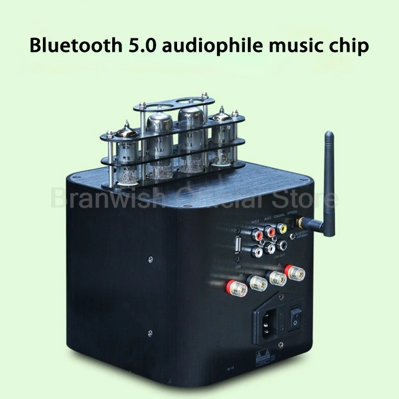 Amplificador de tubo HiFi de 2 canales, 150W, 5,0, Bluetooth, sistema de sonido estéreo, entrada óptica/Coaxial/USB/AUX para estudio de cine en casa - imagen 3
