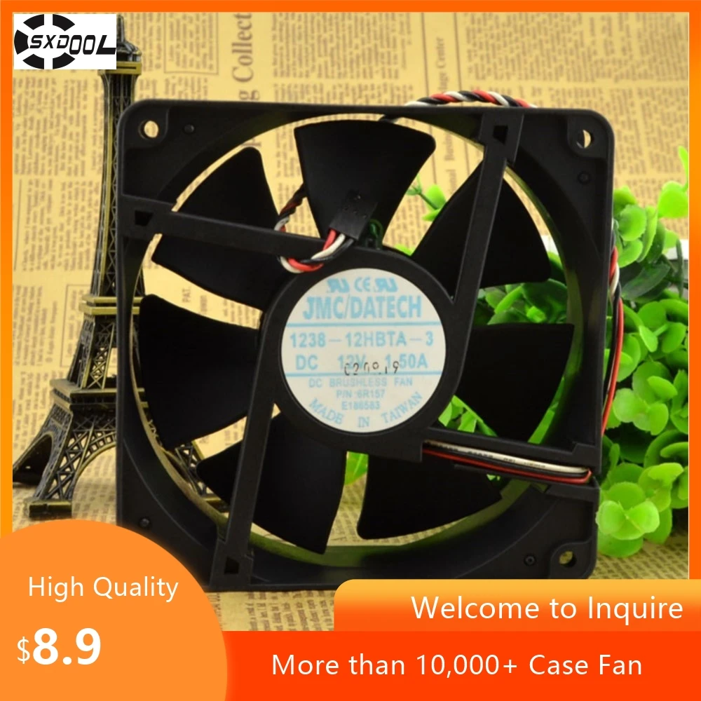 Para 1238-12HBTA-3 12038 12CM 12V 1.50A Ventilador de enfriamiento de alto flujo de aire, cajas de PC ideales, servidores y equipos industriales - imagen 4