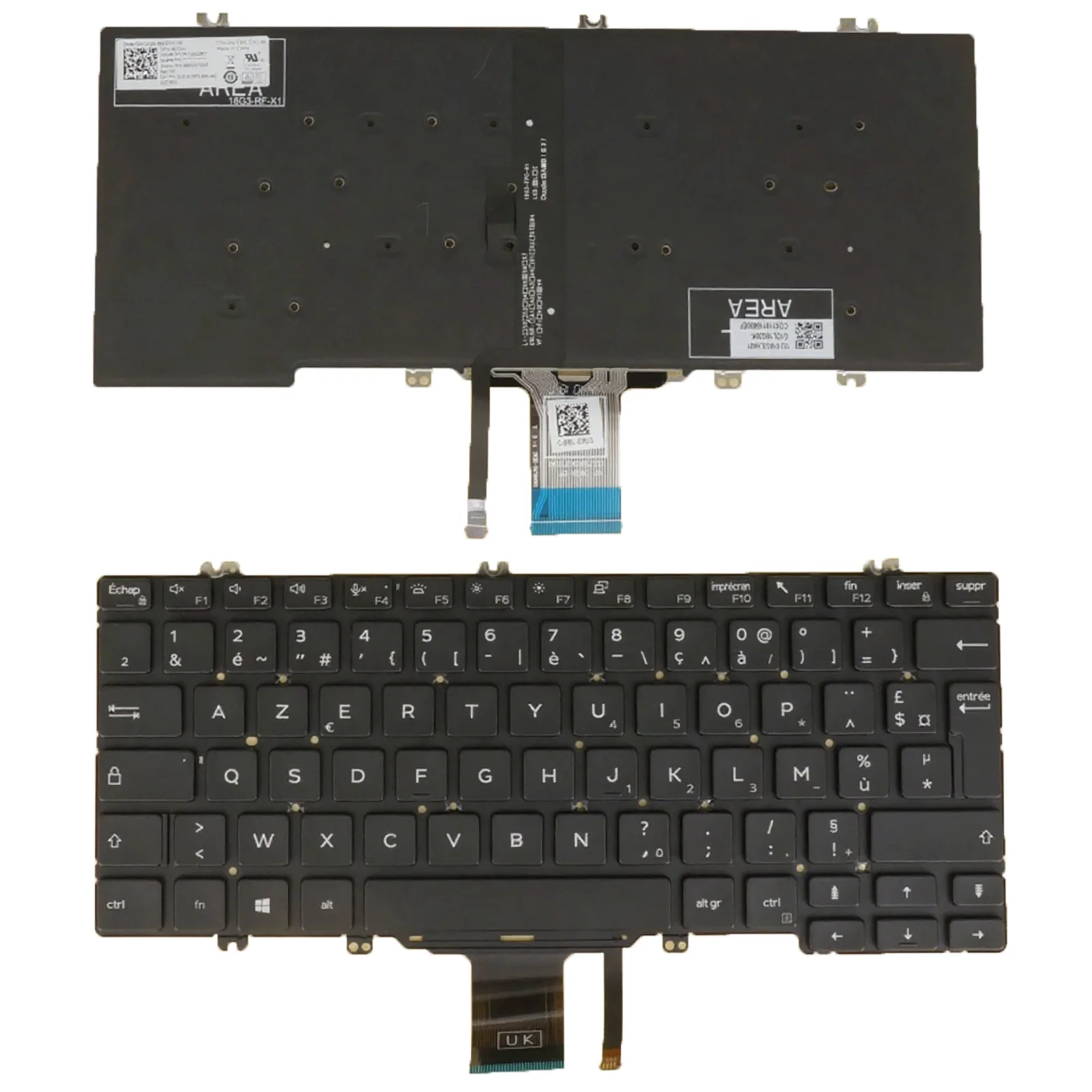 FR para DELL Latitude 3300 5200 5300 7200 7300 3301 7290 5310 7301 E7300 E5300 5300 5300 2 en 1 5310 2 en 1 P97G P99G teclado