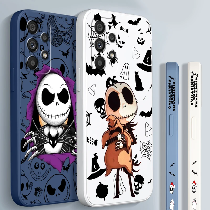 Cuerda líquida de Disney para Samsung, cordón izquierdo con calavera de Nochebuena para modelos A53, A52, A55, A32, A51, A71, A21S, A13, A73, A55, A72, A23, A35, A05, 5G - imagen 2