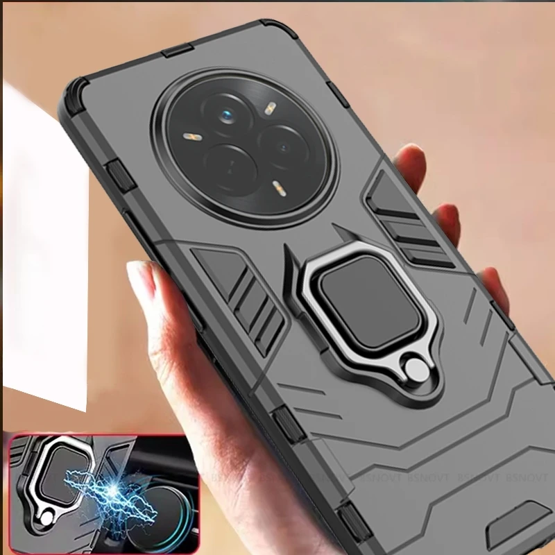Para funda OPPO Realme 14 Pro funda Realme 14 Pro Capas a prueba de golpes soporte de parachoques anillo soporte magnético funda para Realme 14 Pro Fundas