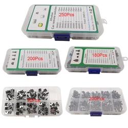 200/250 Uds 6x6mm Micro Kit de interruptor táctil SMD Micro táctil accesorios de interruptor de botón 2 pines 4 pines DIP botón táctil