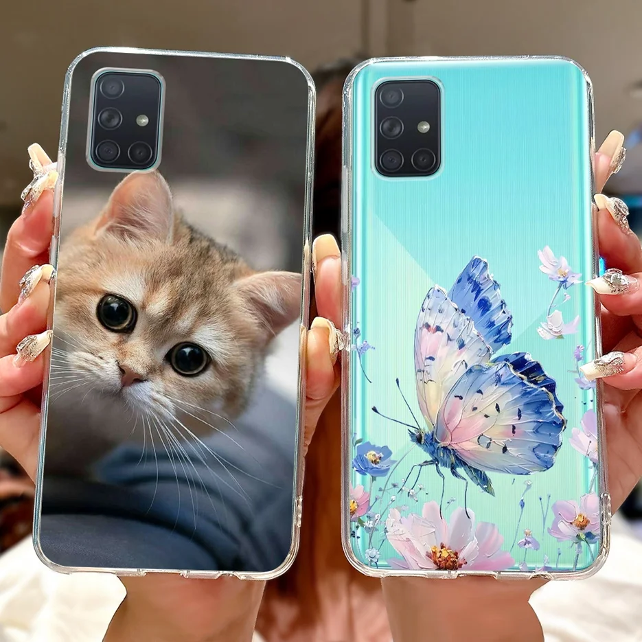 Para Samsung Galaxy A31 A41 A51 A71 funda bonita Lucky Koi pintada funda de silicona suave para Samsung A71 A 51 Galaxy A51 4G Shell - imagen 5