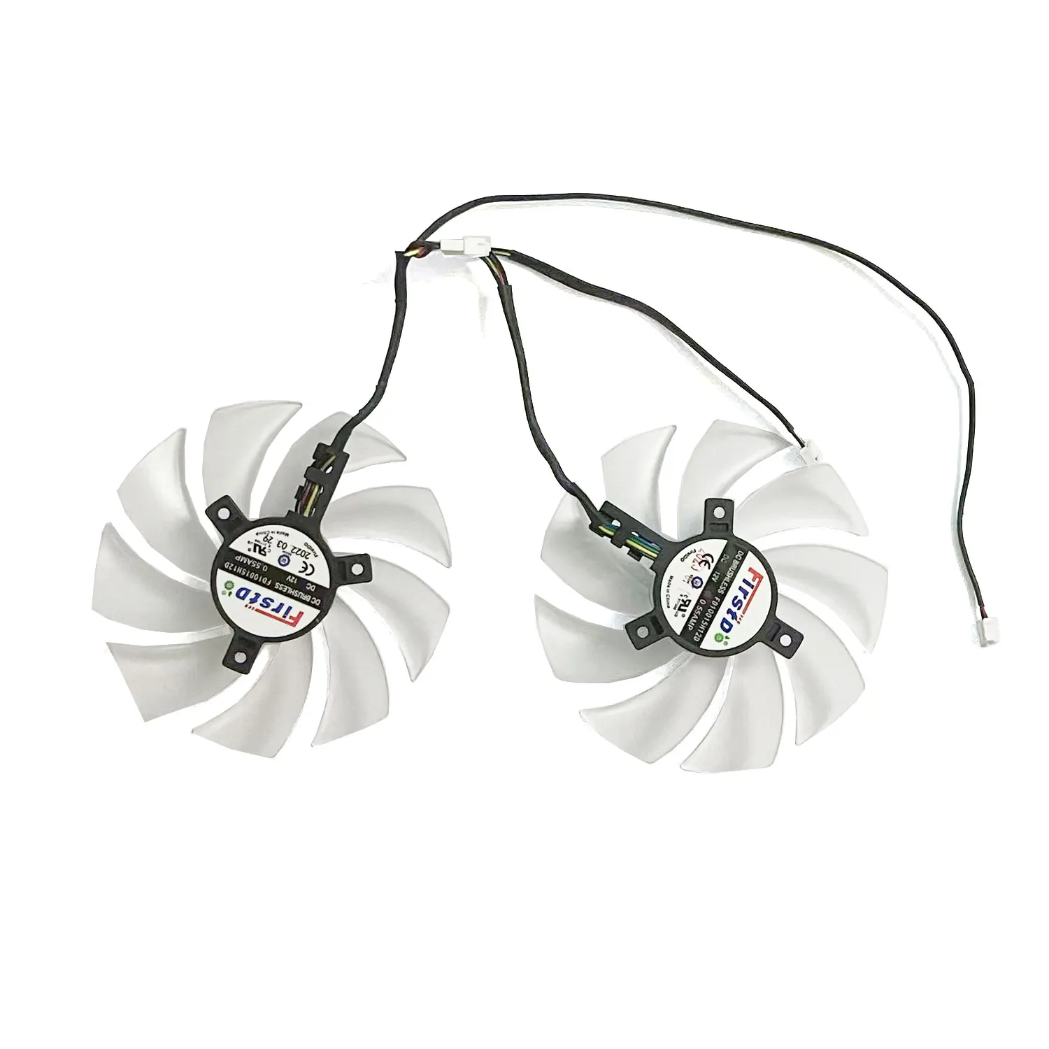 Ventilador GPU de 98MM 4PIN FD10015H12D DC 12V 0.55A RX 6650 XT para Powercolor Hellhound Sakura AMD Radeon ™   RX 6650 XT 8GB GDDR6 - imagen 4