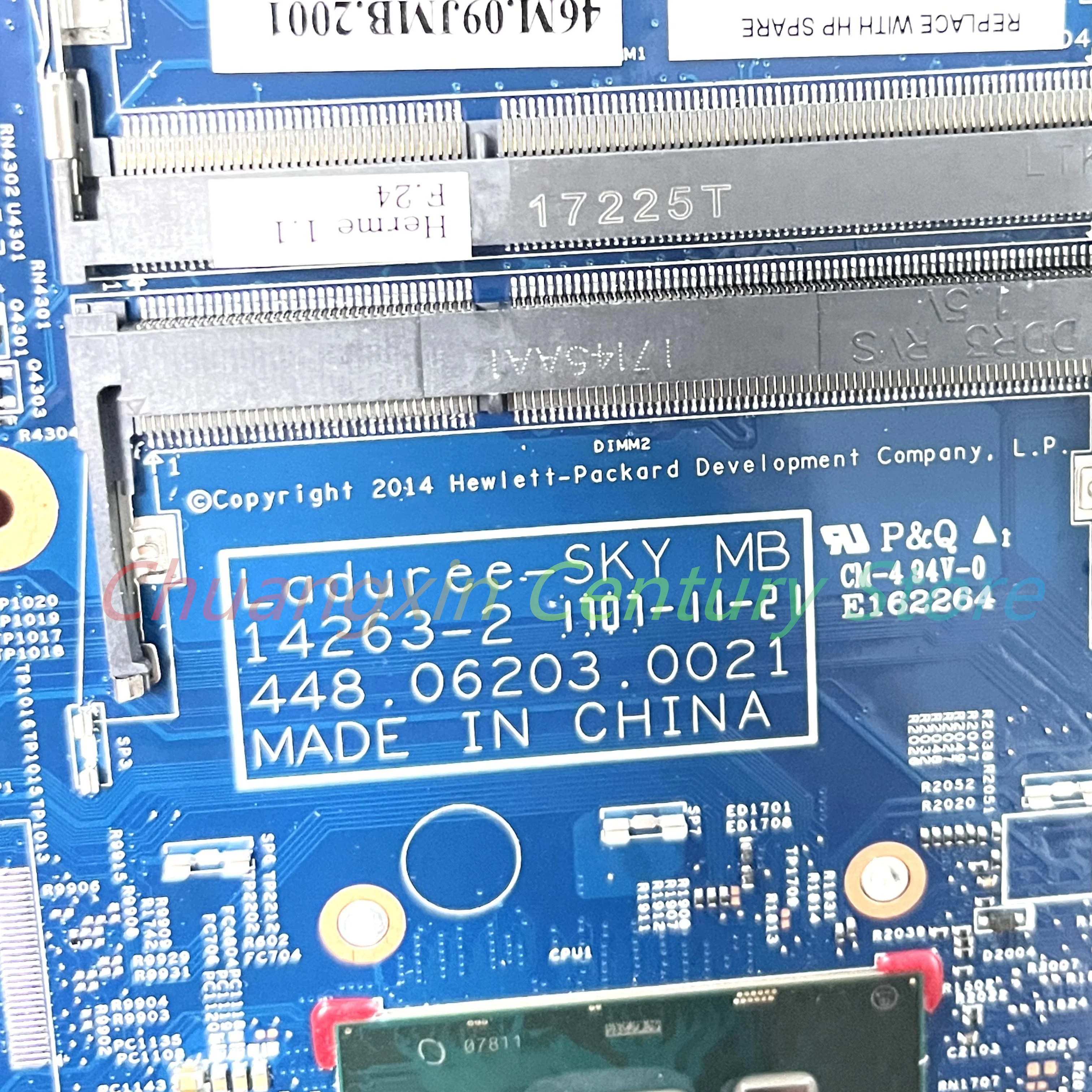 Para HP ENVY X360 15-W 15T-W placa base de computadora portátil 14263-2 con CPU: I3 I5 I7-6/7TH UMA 100% probado completamente en funcionamiento - imagen 3