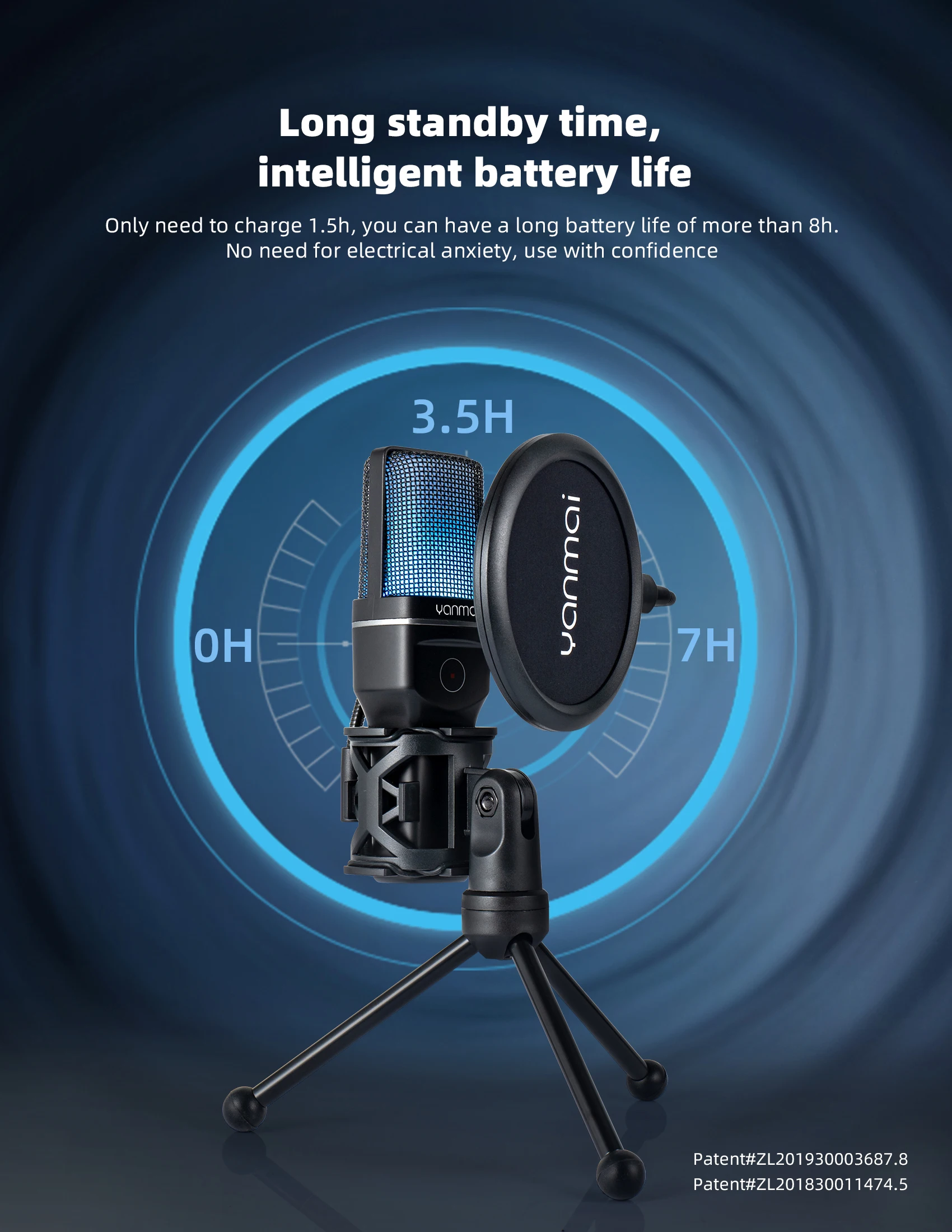 Gran oferta, micrófono inalámbrico ANC de 777W, cancelación inteligente de ruido, micrófono para juegos RGB, micrófono USB para grabación en vivo