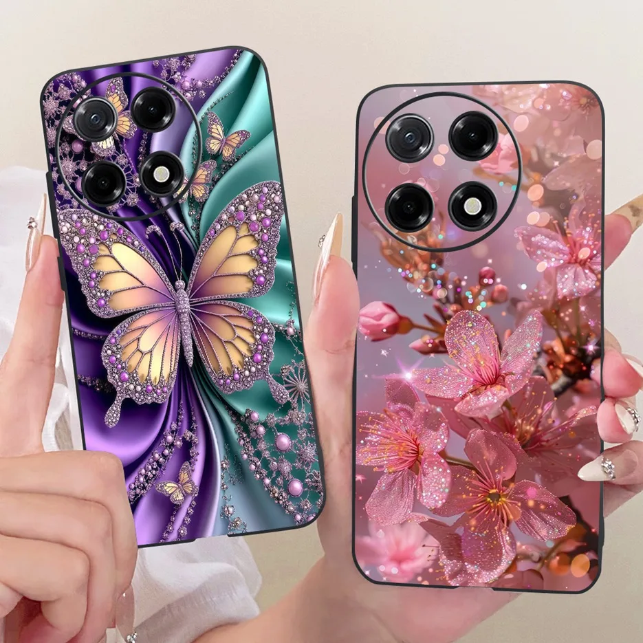 Para Tecno Camon 30S funda CLA5 elegante flores mariposa cubierta pintada suave TPU funda de teléfono para Tecno Camon 30S Pro Camon30S Shell - imagen 5