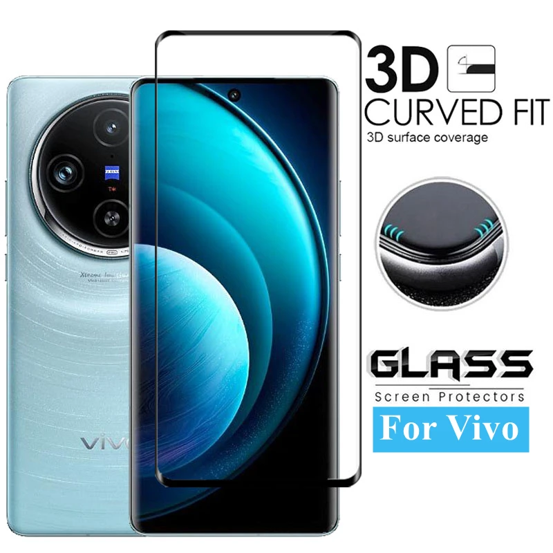 Protector de pantalla para Vivo X100 Pro, vidrio templado HD, película protectora para lente de teléfono