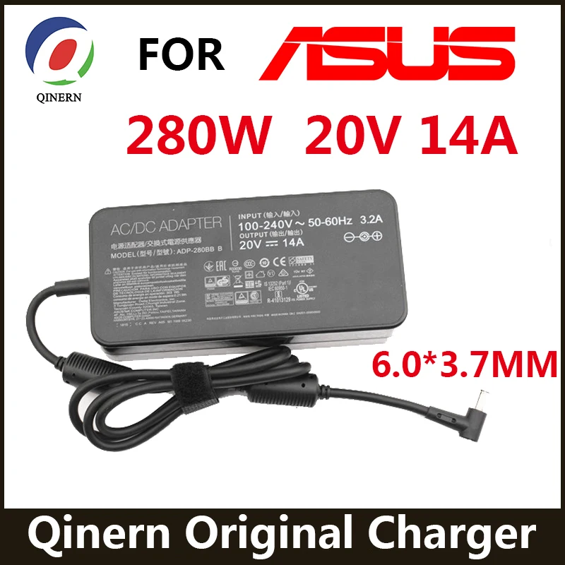 Cargador ASUS 280W 20V – Compatible ROG GX551 GX703 - imagen 3