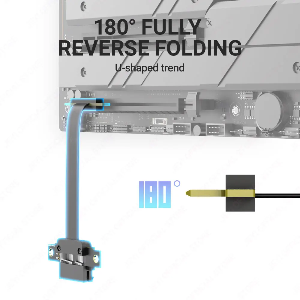 Tarjeta elevadora JEYI PCIe 4,0/3,0 X1 (16Gbps)-para tarjeta de sonido/tarjeta de red/tarjeta de expansión DMA/USB, adecuada para chasis compacto Itx - imagen 4