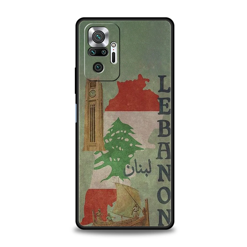 Funda de teléfono con pasaporte del Líbano para Xiaomi Redmi Note 14 5G 13 12 10 11 Pro Plus 4G 14C 13C 12C 10C 9C funda suave de TPU - imagen 2