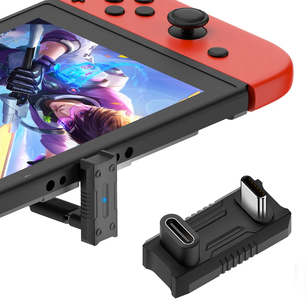 Adaptador convertidor USB-C macho a USB-C hembra de ángulo de 180 grados para ASUS Rog Ally Switch PD140W 20Gbps 8K @ 60Hz adaptador USB tipo C - imagen 5