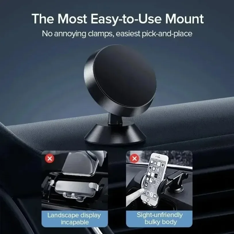 Soporte magnético para teléfono de coche, soporte para salpicadero, soporte móvil para teléfono inteligente, soporte GPS para teléfono móvil en coche para iPhone, Xiaomi, Samsung, LG - imagen 3