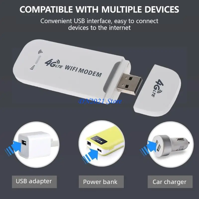 Enrutador wifi inalámbrico F3ke 4G LTE, Pocket bolsillo USB Wifi Hotspot 150Mbps Módem USB tamaño pequeño