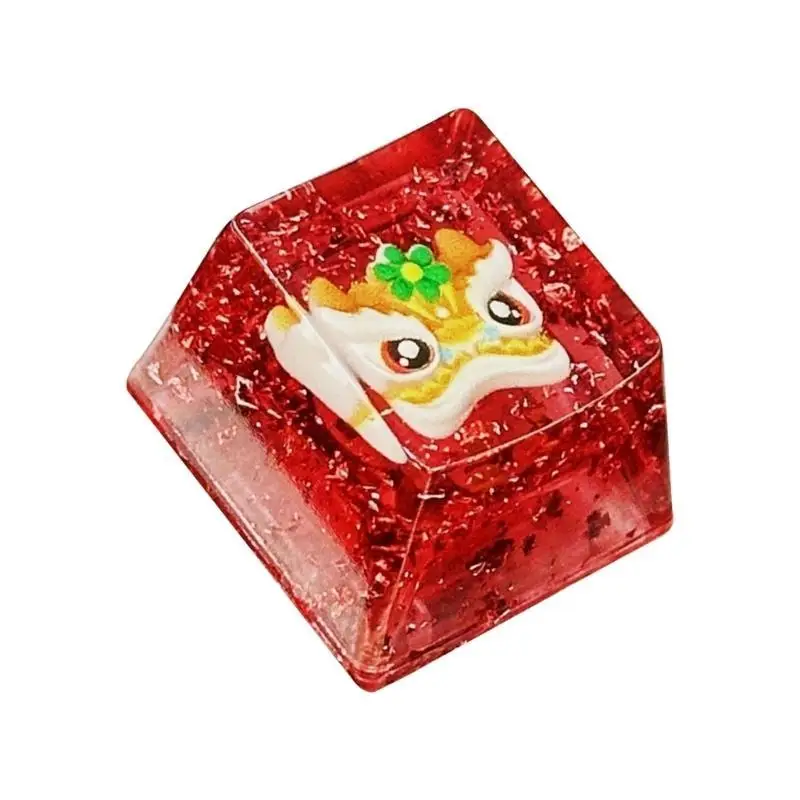 Tapa tecla resina con patrón león elegante R53C, altura OEM, teclas actualización teclado mecánico, teclas - imagen 4