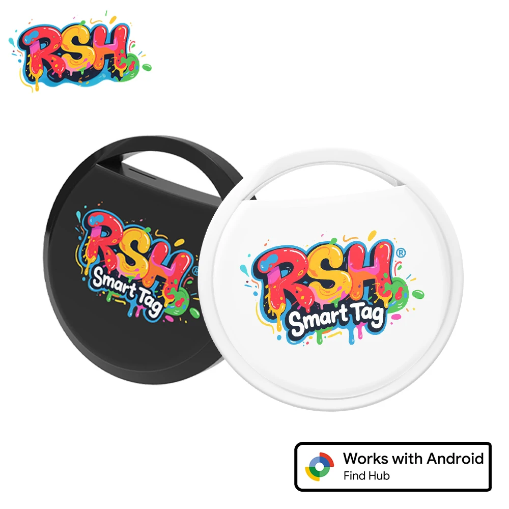RSH marca genuino Android GPS Tracker funciona con Google's Find Hub localizador de mascotas para Xiaomi Samsung etiqueta inteligente para billetera Bikc Finde - imagen 2