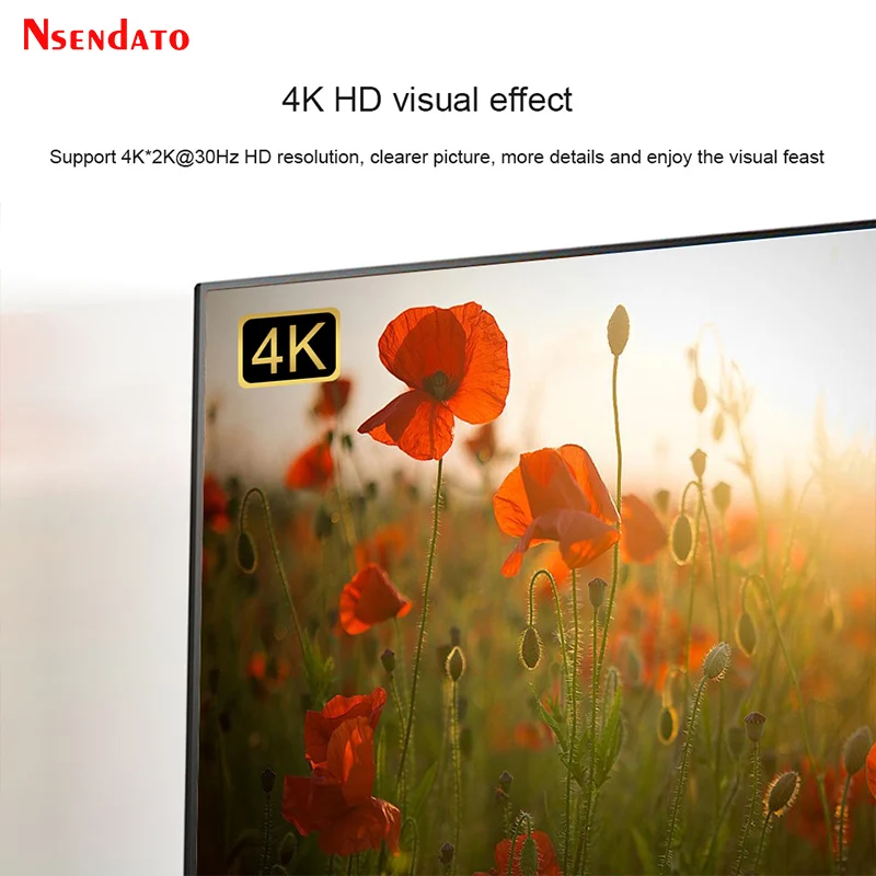 Extensor HDMI de más de 100M, extensor RJ45 4K, cable de extensión de red HDMI a RJ45, soporte POC para cámara DVD PS4, PC a TV - imagen 4