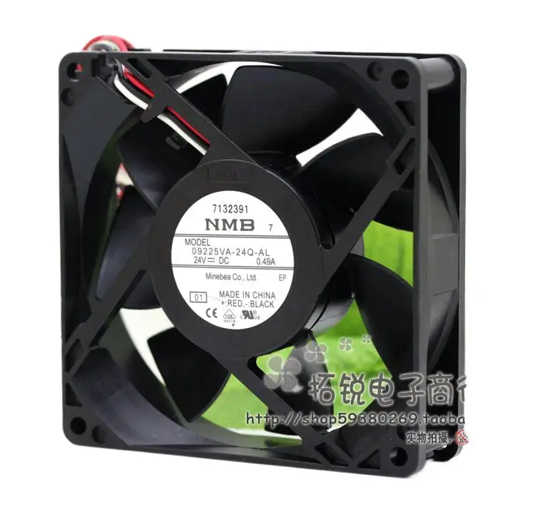 Ventilador 9225 para NMB-MAT 09225VA-24Q-AL 92x92x25mm 24V 0.49A 5600RPM 96CFM ventilador de refrigeración de 3 cables - imagen 3