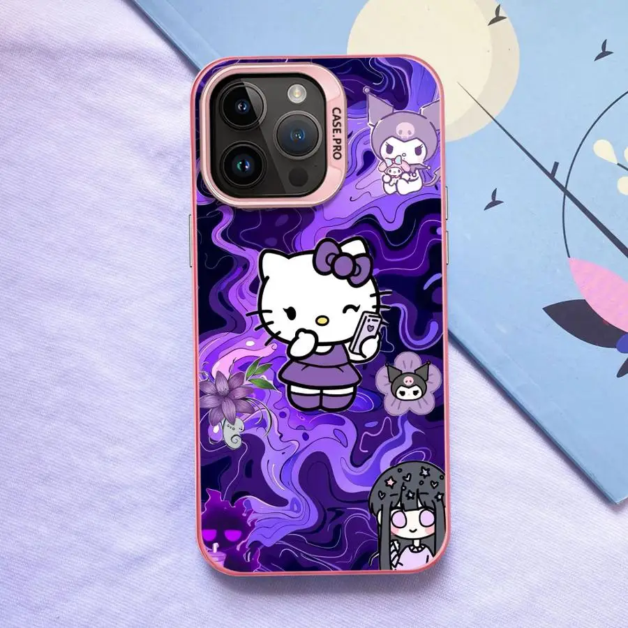 H-elloS K-ittyS Funda para iPhone 15 Plus 14 XS XR 11 16e 17Air 16 17 Pro Max 12 13 Funda trasera para teléfono - imagen 3