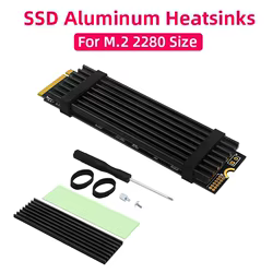 Disipador M.2 NVMe 2280 para Raspberry Pi 5 con almohadilla térmica