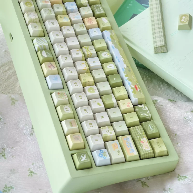 Juego de teclas con tema Pasture de verano, sublimación PBT, teclas personalizadas, accesorios para teclado mecánico - imagen 4