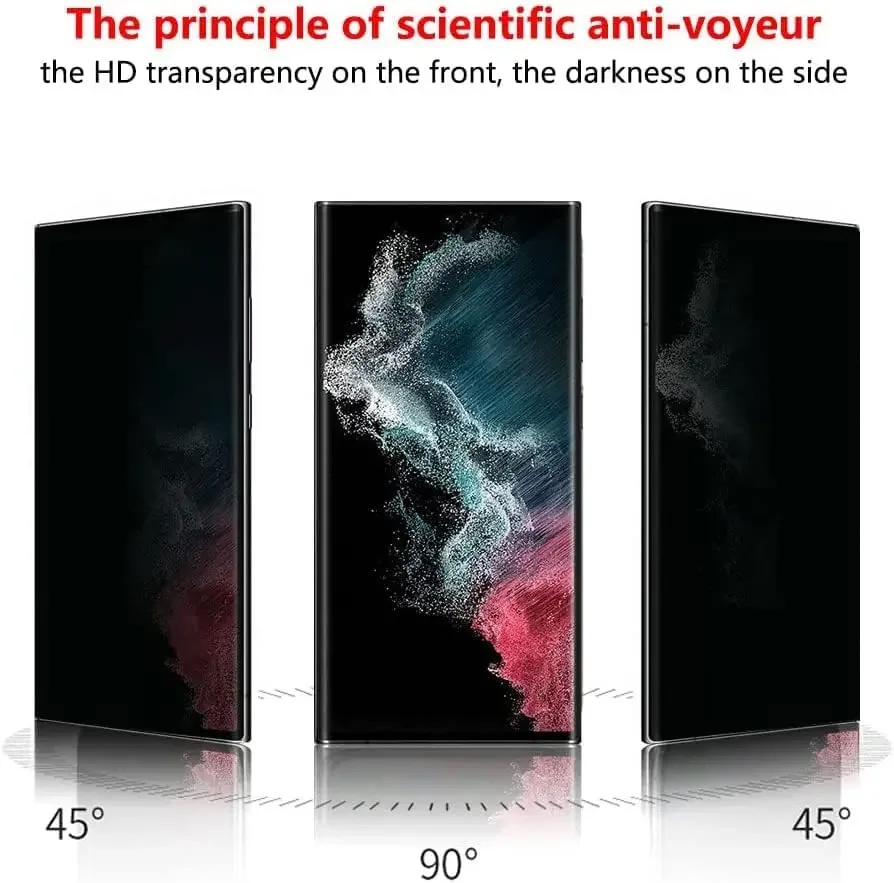 Protector de pantalla de privacidad para HuaWei Honor X9a Honor X9b/Magic 5 6 Pro Lite, película de vidrio templado antiespía, 2/4 Uds. - imagen 3