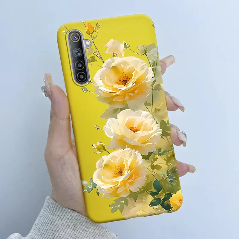 Para Realme 6 6S 6Pro funda de teléfono mariposa diseño de niña flor carcasa trasera de silicona suave TPU para Oppo Realme 6 Realme6 Pro cubiertas - imagen 3
