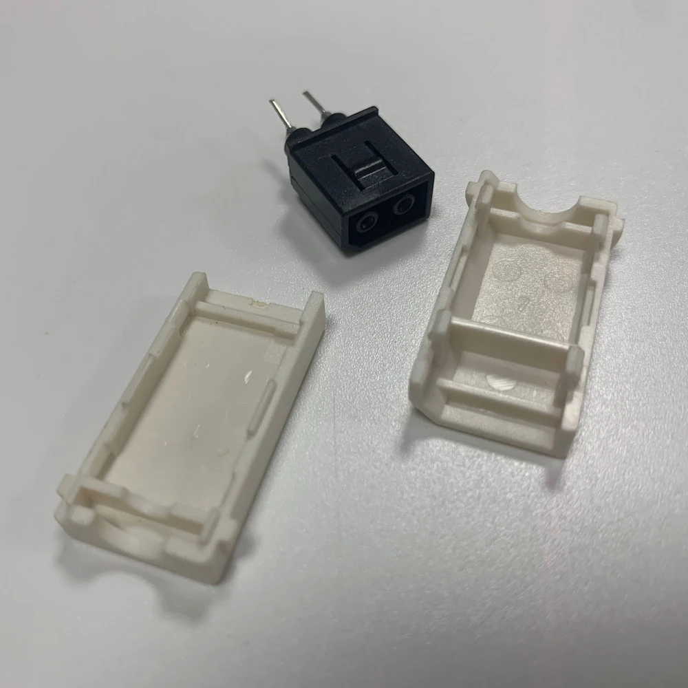 Conector de toma de corriente de repuesto, puerto de interfaz macho 2P de 180 grados para piezas de reparación WII - imagen 4