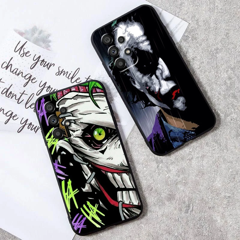 Villano el Joker personalidad para Samsung A53, A52, A33, A32, A51, A71, A21S, A13, A73, A55, A22, A23, A35, A72, A54, A12, espalda negra 5G - imagen 4