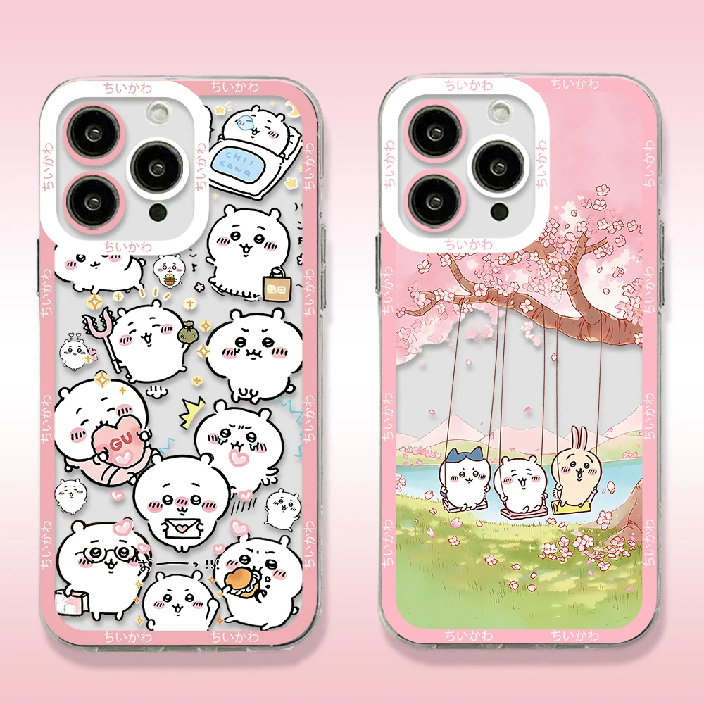 Bonita funda transparente h-hachiwares u-usagis para Xiaomi Redmi Note 13, 12, 12C, 11, 10, 10C, 13C, 10s, 9s, 9C, 8 Pro Max, 4G, 5G - imagen 3